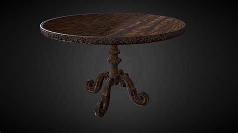 wooden coffee table - Download Free 3D model by RimasBe [031dba0] - Sketchfab