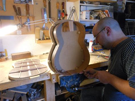 David Whiteman, Guitar Maker: In the workshop-Adams guitar