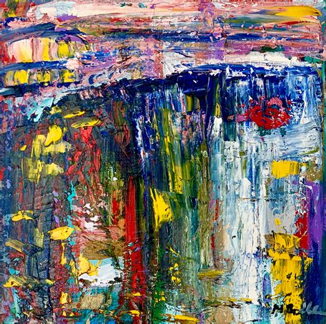 Unknown - Neo Expressionist Huge French Abstract Oil Painting Color ...