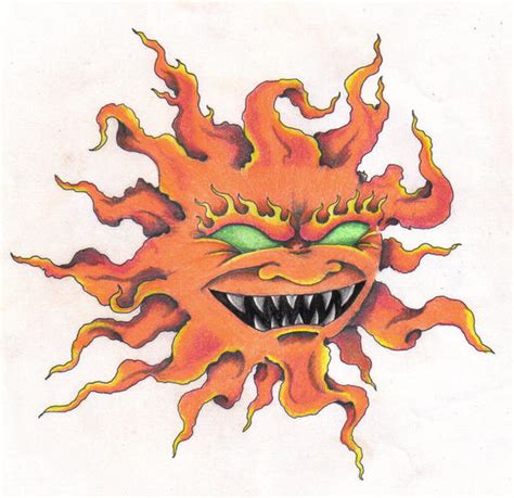 Angry Sun by InkedPage on DeviantArt