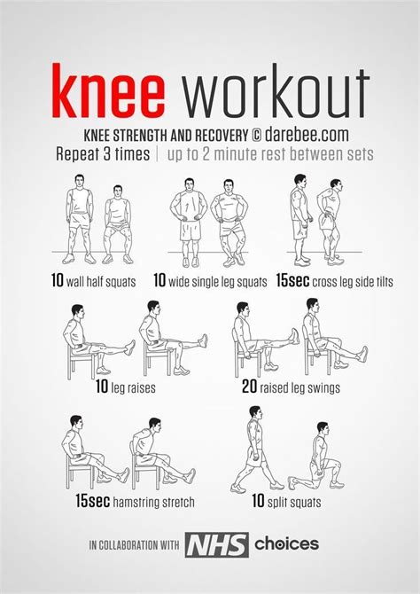 Knee Strength and Recovery Workout | Knee strength, Knee exercises, Recovery workout