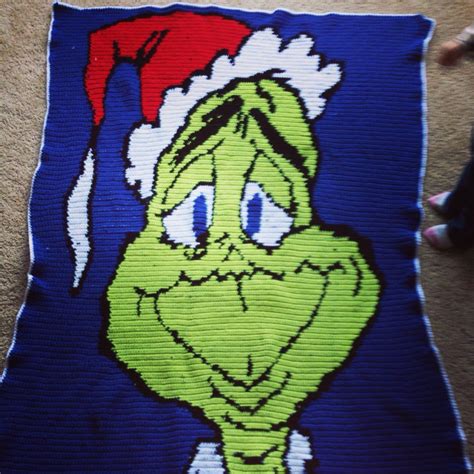 How the grinch stole Christmas. Crochet blanket. | Christmas crochet blanket, Christmas crochet ...