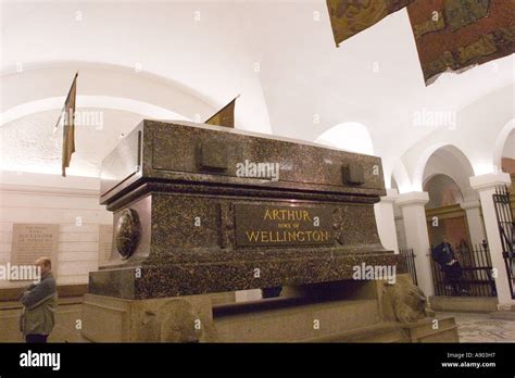 The tomb of Arthur, Duke of Wellington in the Crypt of St Paul's ...