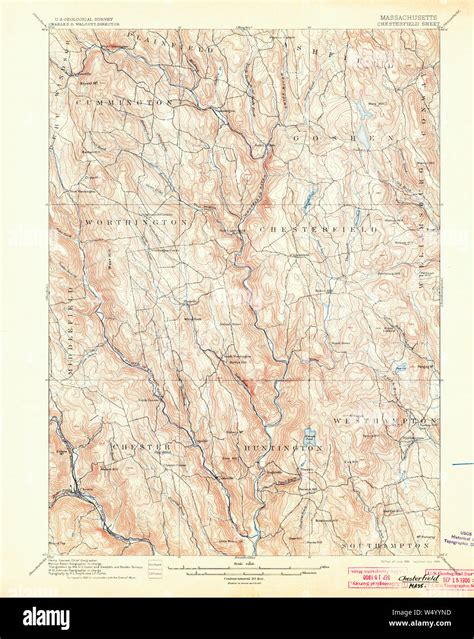 Massachusetts USGS Historical Topo Map MA Chesterfield 352566 1895 ...