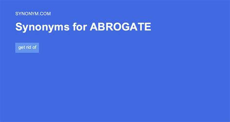 Another word for ABROGATE > Synonyms & Antonyms