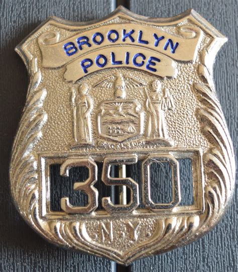 NEW YORK CITY BROOKLYN POLICE BADGE 350 - POLICE BADGE EU
