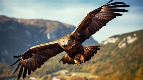 Premium AI Image | A majestic eagle flying in the sky