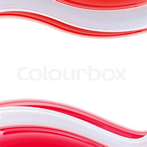 Wavy red and rose glossy bright design template, background | Stock ...