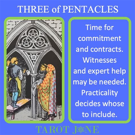 Three of Pentacles - Tarot Jane