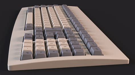 Mechanical Computer Terminal Keyboard Vintage 3D model - TurboSquid 2055954