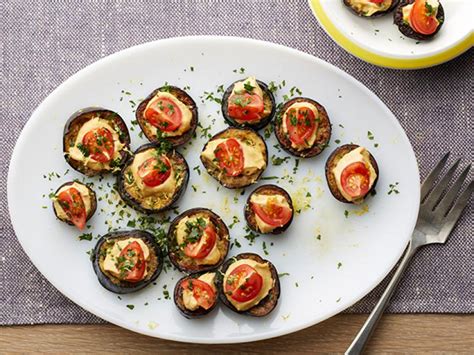 Zesty Eggplant and Hummus Rounds Recipe | Food Network Kitchen | Food Network