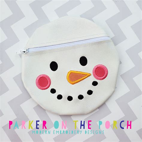 Digital Download- Snowman Zipper Bag – Parker on the Porch