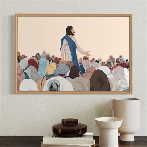 Jesus Sermon on the Mount Portrait Scene From the Chosen - Etsy