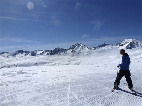 Skiing in the Pyrenees.