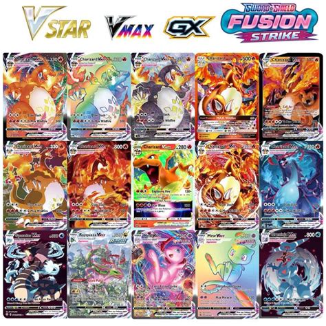 2024 New Pokemon Cards Holographic Board Game Vstar Vmax GX DIY ...