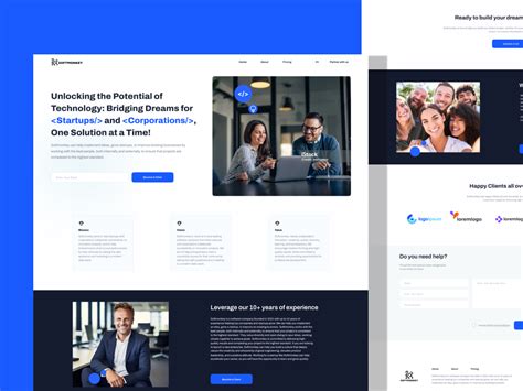 Software Company Landing Page by Tihitena Mesfin on Dribbble