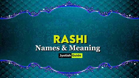 Rashi Name Meaning, Origin, Astrology Details, Personality, Numerology ...