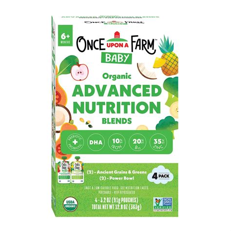 Once Upon a Farm Organic Advanced Nutrition Pouches - Variety Pack - Shop Baby Food at H-E-B