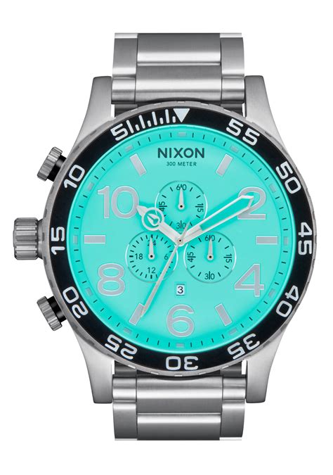 NIXON 51-30 Chronograph Silver/ Turquoise ... @ $476.00