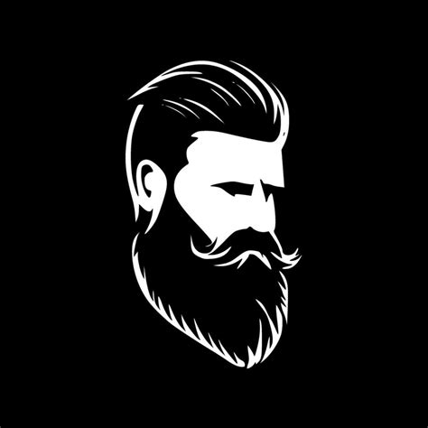 Beard - Minimalist and Flat Logo - Vector illustration 25738248 Vector ...