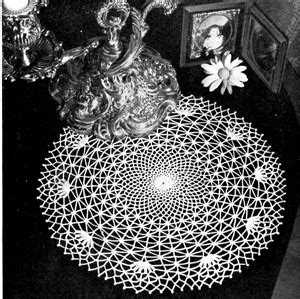 Spider Web Doily Crochet Pattern - Vintage Crafts and More