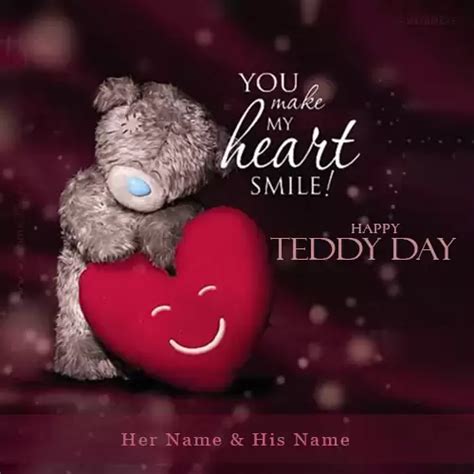 Write Name On Teddy Bear 2024 Images With Love Quotes Edit