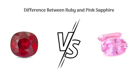 Ruby gemstone and Pink sapphire: Difference and similarities