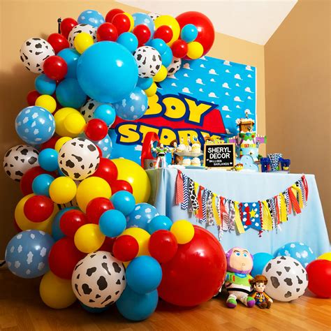 Buy 100pc, 4 Sizes – Toy Story Balloons Arch Kit for Boy Story Baby Shower Decorations Theme ...