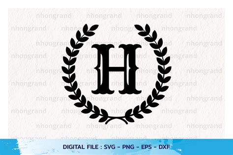 Split Letter SVG, Letter H SVG, Split Monogram SVG, Split, 58% OFF