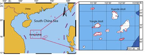 Map of the Xisha Islands in the South China Sea. | Download Scientific ...