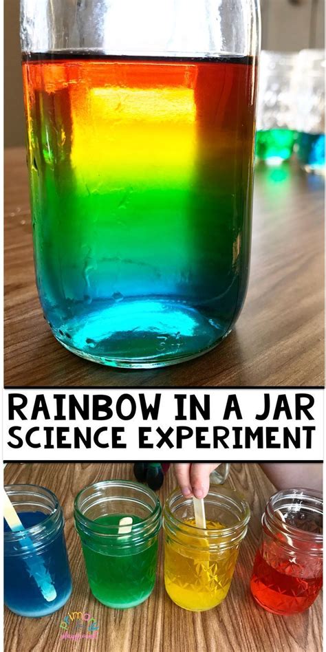 Rainbow In A Jar Science Experiment Preschool Science Activities, Science Projects For Kids ...