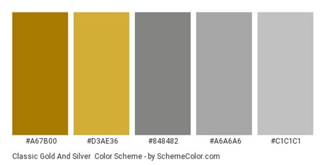 Classic Gold And Silver Color Scheme » Gold » SchemeColor.com