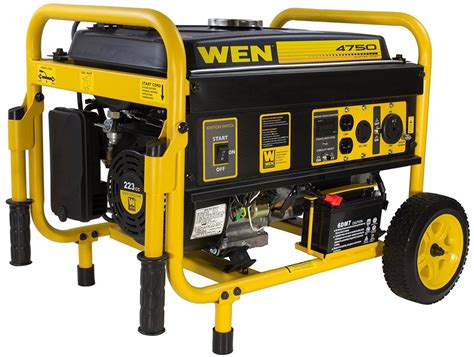 WEN 4750-W Portable Gas Generator with Electric Start Home RV Camping Tailgating Best Portable ...