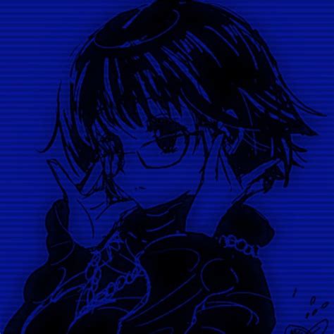 anime icons | Blue anime, Blue aesthetic dark, Dark blue wallpaper