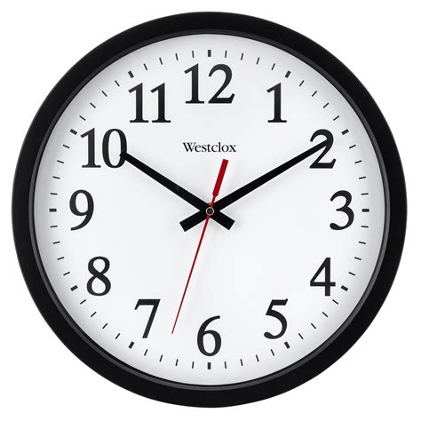 Westclox 14" Round Electric Powered Office Wall Clock, White | Nellis ...