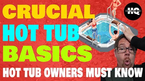 Hot Tub Maintenance for Beginners - YouTube