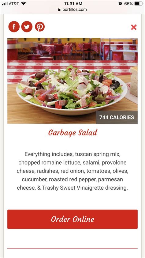 Portillo’s Garbage Salad | Garbage salad recipe, Dinner recipes, Food