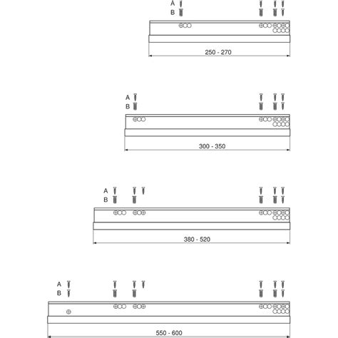 Blum MOVENTO 760H Full Extension Soft-Close Undermount Drawer Slide, 12" - 760H3000S