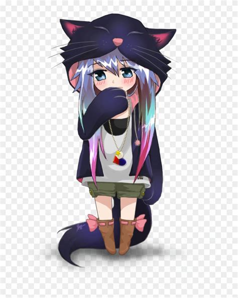 Half Demon Half Angel Anime Download - Chibi Anime Neko Girl - Free Transparent PNG Clipart ...