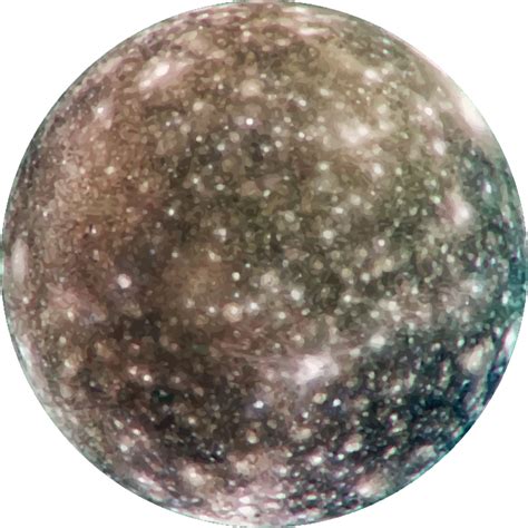 Jupiter's moon Callisto - Openclipart