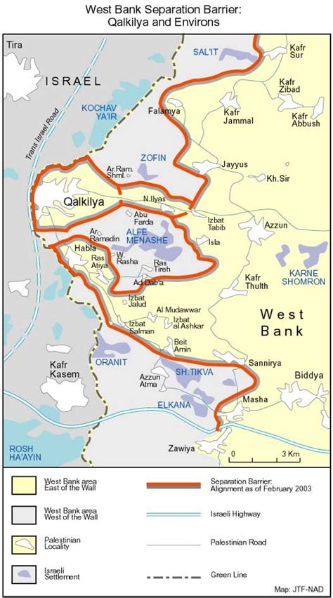 Qalqilya Apartheid Map | American Muslims for Palestine