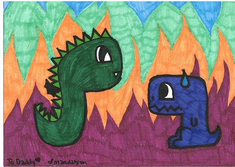 dragon vs dinosaur by xxmandalynnxx on DeviantArt