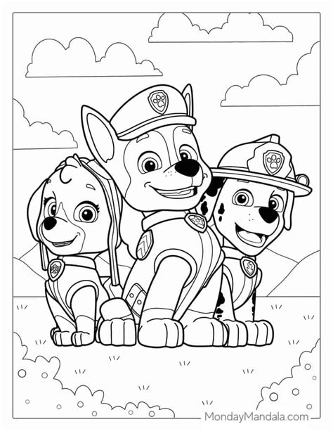 Share 70 best coloring pages paw patrol , free to print and download - Shill Art