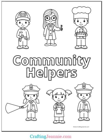 20 Community Helper Coloring Pages (FREE Printable)