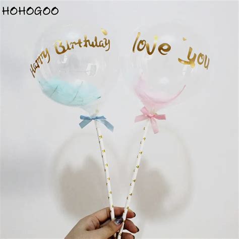 HOHOGOO 1set 5inch Transparent BOBO Balloons Confetti Heart Latex ...