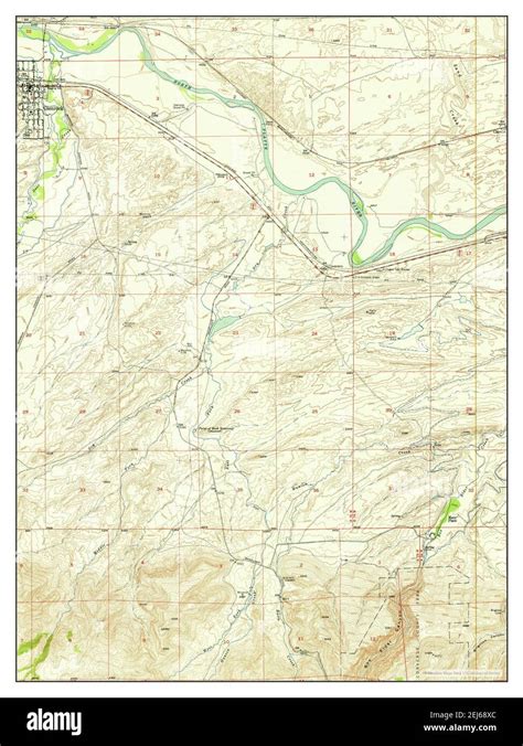 Glenrock, Wyoming, map 1950, 1:24000, United States of America by Timeless Maps, data U.S ...