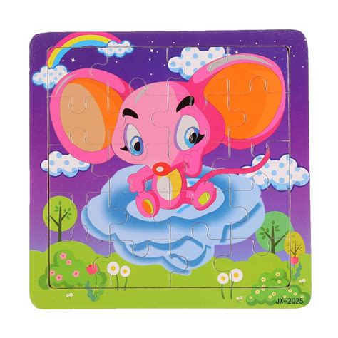 Intelligence Wooden Jigsaw Puzzles for Kids Ages 4-8 of Animal, Puzzles ...