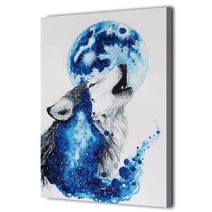 Blue Wolf Painting at PaintingValley.com | Explore collection of Blue ...