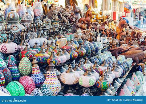 Traditional Egyptian Souvenirs at the Street Market Stock Image - Image ...