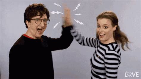 High Five GIF - HighFive Excited Happy - Discover & Share GIFs